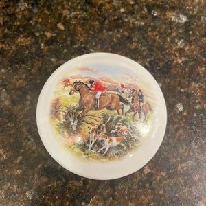 Limoges France Hunting Trinket Box